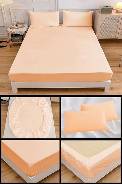 NUTEX 100% Cotton Single/Double Eco-Friendly Sheet and Pillowcase Set - Yavruağzi(100X200)