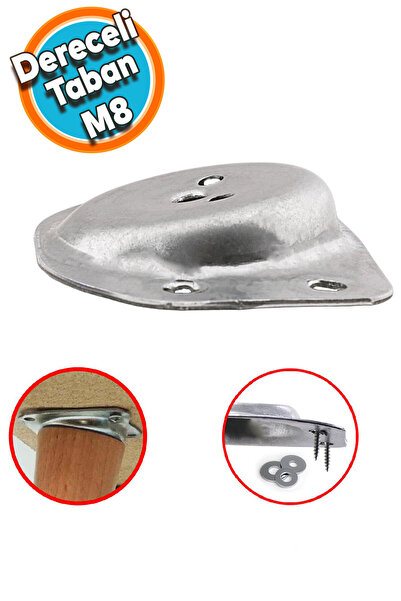 NZB Mobilya Masa Sehpa Ayağı Bağlantı Aparatı Açılı Dereceli Ayak Tabanı Metal