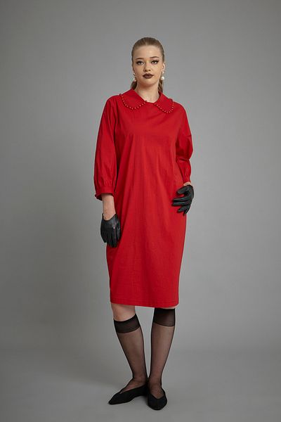 VERDA Pearl Embroidered Dress
