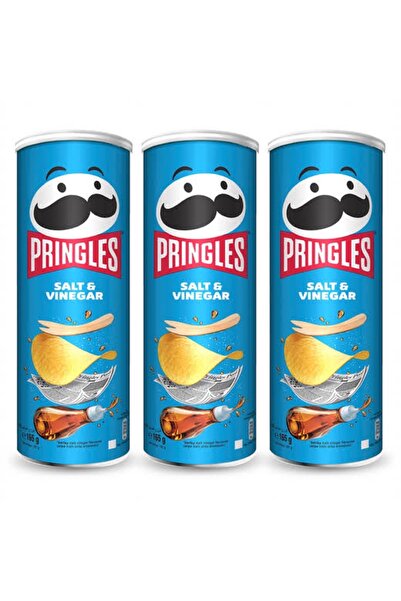 Aile dostu Pringles Tuz Sirkeli Cips 165gr x3Adet