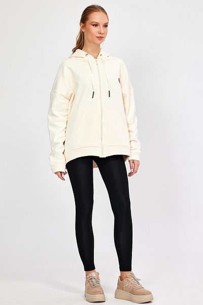 ALEXANDERGARDI ZIPPERED HOODED OVERSIZE SWEATSHIRT (B22-75300)