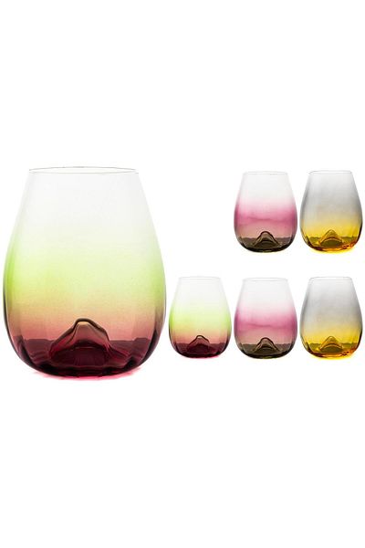 Mikasa Moor Colorful 6-Piece Water Glass 485ml
