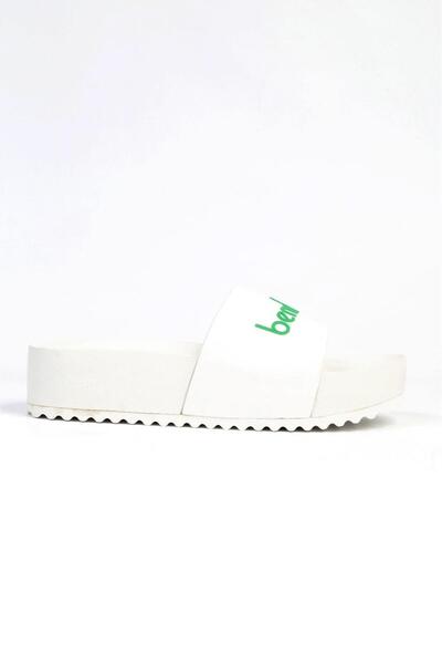 Benetton ® | BN-1212- 3489 Λευκές-Γυναικείες Παντόφλες