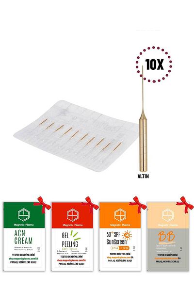 Cesa 10 Pieces K4 Gold Hair Removal Needle Original K4 Gold - Gift