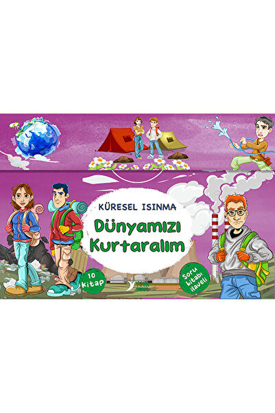Yuva okul yayınları KÜRESEL ISINMA DÜNYAMIZI KURTARALIM 10 KİTAP 3.4.SINIF
