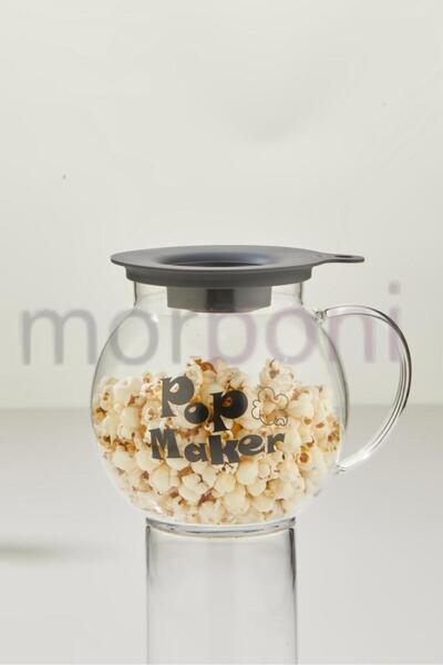 morponi Glass Microwave Popcorn Pot Borosilicate (Can Be Used on the Stove)
