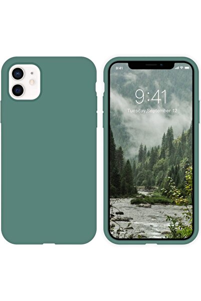 izzytech حافظة هاتف آيفون 11 حافظة هاتف سيليكون سائل سيليكون ناعم جل مطاطي مض...