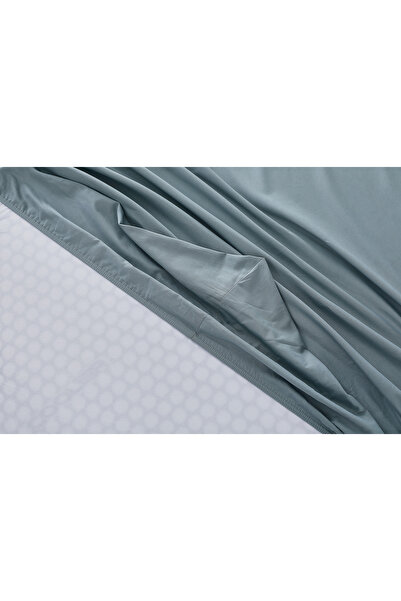 Doqu Home Green Single King Size Colorful Fitted Bed Sheet