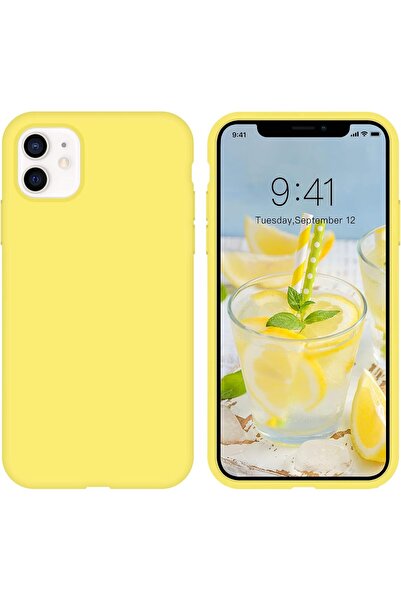 izzytech حافظة هاتف آيفون 11 حافظة هاتف سيليكون سائل سيليكون ناعم جل مطاطي مض...