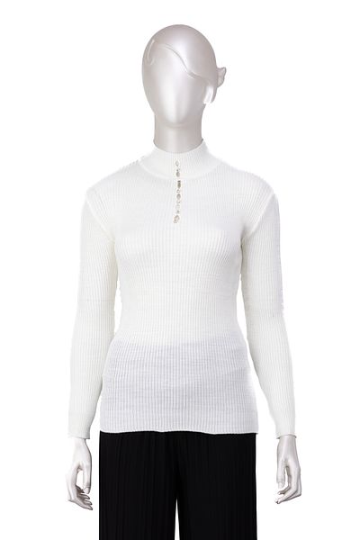 Oppland Iarnă pentru femei, iarnă, elegant, cu jumătate de guler, îmbrăcat în lycra, tricotaje tricotate, pulover Badi pe piept