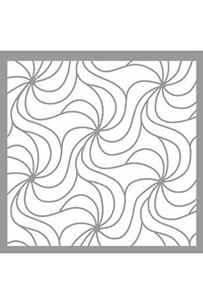 Artikel Spiral Vitray Stencil Boyama şablonu 30x30 cm, Duvar Stencil, Fayans ...