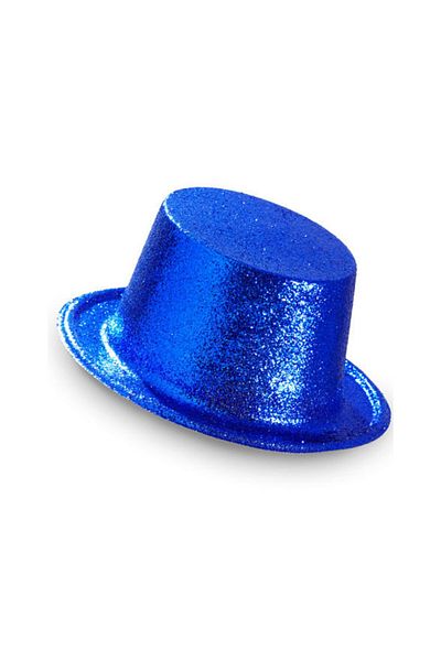 kidspartim Καπέλο Navy Blue Colored Laser Olval Glitter 30x10 cm