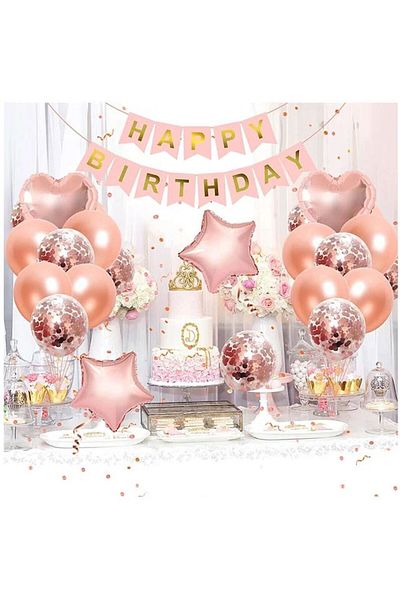 DÜVENCİ TİCARET ROSE GOLD BALLOON SET