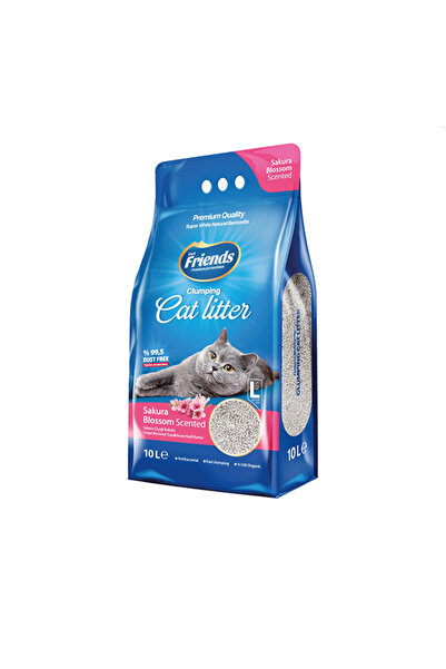 Friends Sakura Çiçek Kokulu Topaklaşan 10 Litre Kedi Kumu