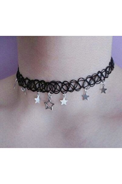 TakıConcept Yıldız Detaylı Elastik Choker Kadın Kolye