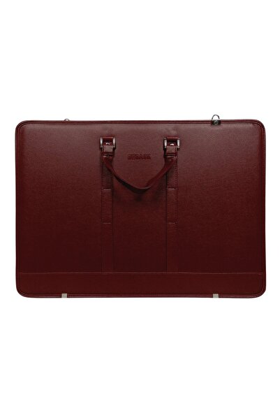 BBACK : Deri Proje Çantası : 40 cm x 55 cm : Bordo