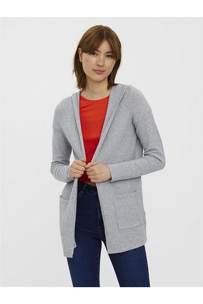 Vero Moda Strickjacke VMDOFFY LS OPEN HOOD CARDIGAN GA NOOS