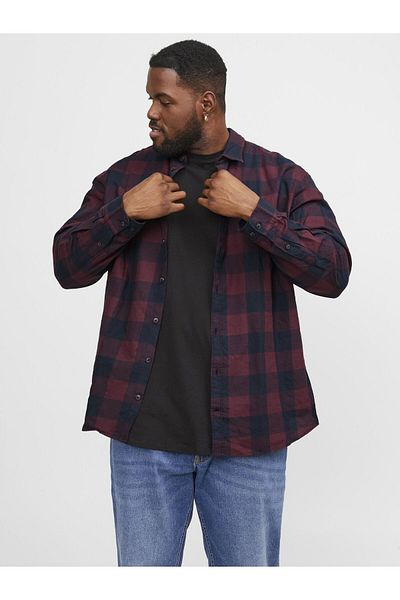 Jack & Jones Plus Karohemd Plus Locker Geschnitten Karohemd