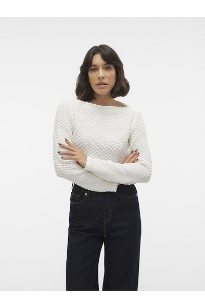 Vero Moda Bluse VMZELDA LS FUNNEL NECK TOP VMA