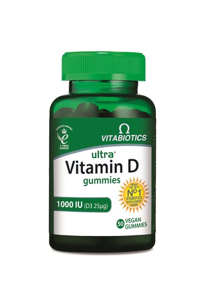 Vitabiotics Ultra Vitamin D Gummies 1000IU 50 Vegan Gummies