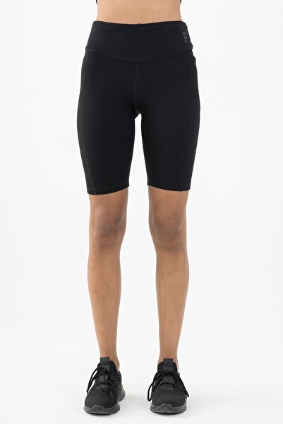 MARATON شورت أسود للنساء من Biker