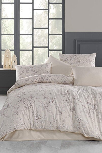 newhome Ranforce Sıla Bej Tek Kişilik Nevresim Takımı