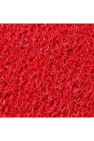 HAFIZOĞLU PLASTİK Red Curly Mat - Anti-Slip Door with Rubber Front