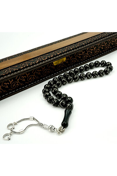 ANDİYANORA ORİJİNAL OLTU TAŞI NOKTA İŞLEMELİ TESPİH, GÜMÜŞ İŞLEMELİ HEDİYELİK...