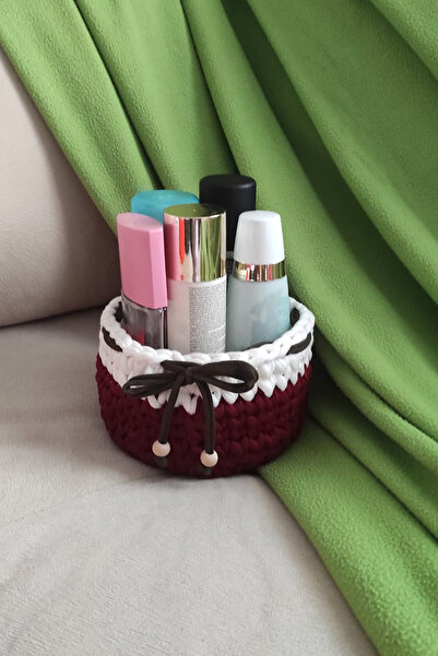 nftart.design حمام مصنوع يدويًا من القطن الممشط وسلة تنظيم متعددة الأغراض