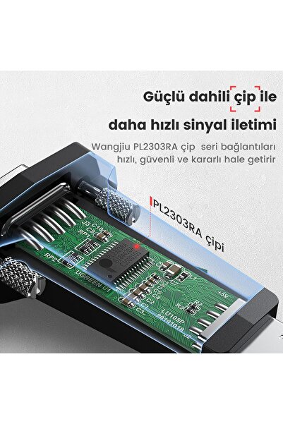 Ugreen Db9 Usb To  Uyumlu Rs232 Seri Bağlantı Dönüştürücü Adaptör