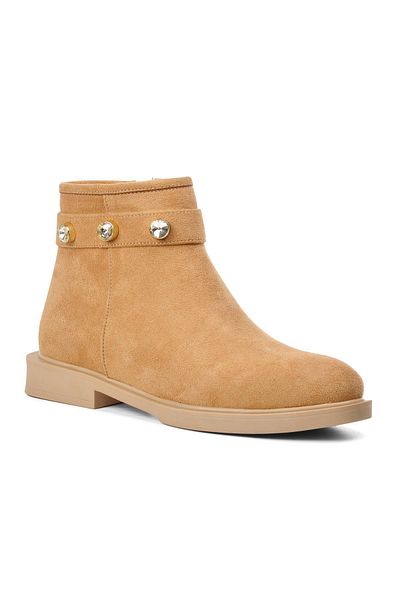 AYAKMOD K020 Γυναικείες Μπότες Beige Suede