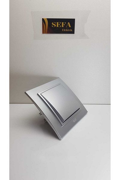 ELBİ METALLIC GRAY KEY FRAMED DRESS ZENA SILVERLINE SERIES
