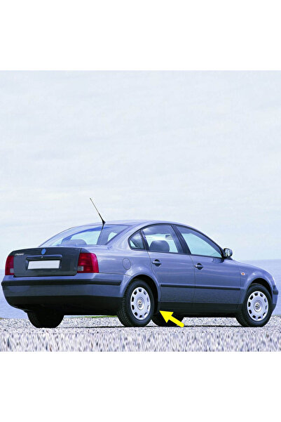 Bisra VW Passat B5 1997-2000 Sağ Marşpiyel uyumlu  Arka Kapağı Plastik