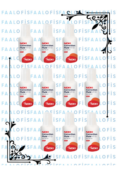 Noki 20 gr Sıvı Silici Daksil 10 Adet 1 Paket Beyaz