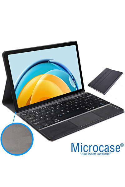 Microcase Huawei Matepad Air 11.5'' Bluetooth Touchpad uyumlu Klavye + Bluetooth Mouse + Standlı Kılıf - BKK7