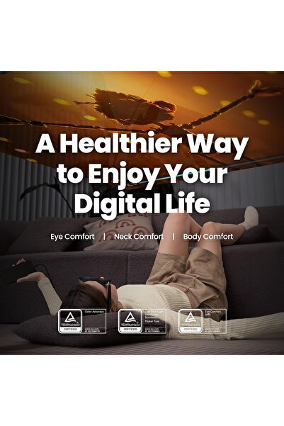 XReal Air 2 Ar Gözlük, 330 Inc 1080P, Oyun, Yayın ve Çalışma Için Ideal