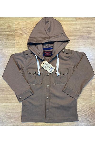 xZarro Kids CIFTCEP HOODED GABARDIN SHIRT