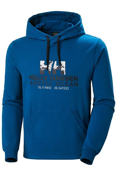 Helly Hansen Суитшърт с качулка и принтиране на Северен ледовит океан