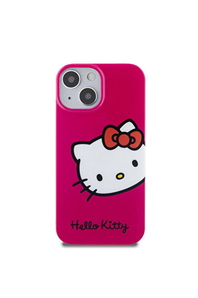 Hello Kitty Apple Iphone 15 Uyumlu Kılıf Lisanslı Yazı Ve Ikonik Logolu Kitty Head Kapak