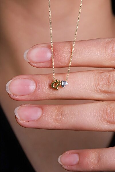 Ziu 925 Ayar El Yazılı Harfli Ve Kalpli Ö Kadın Gümüş Kolye Uzunluk 42 cm Har...