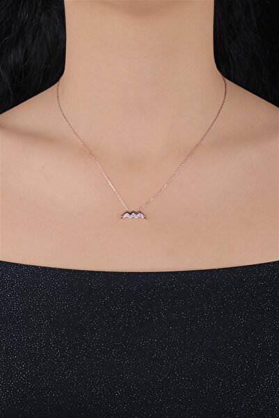 Ziu 925 Ayar 2 gram Kova Burç Zirkon Taşlı Kolye Uzunluk 42 3