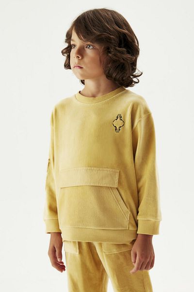 Nebbati BG Store Jungen-Senf-Jogginghose 23FW1NB3245