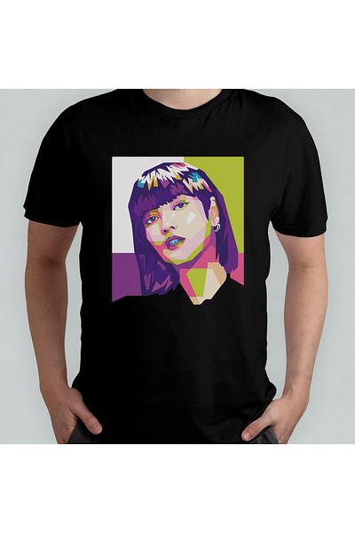 Pixxa Blackpink 100% Cotton Crew Neck T-Shirt Model - 7