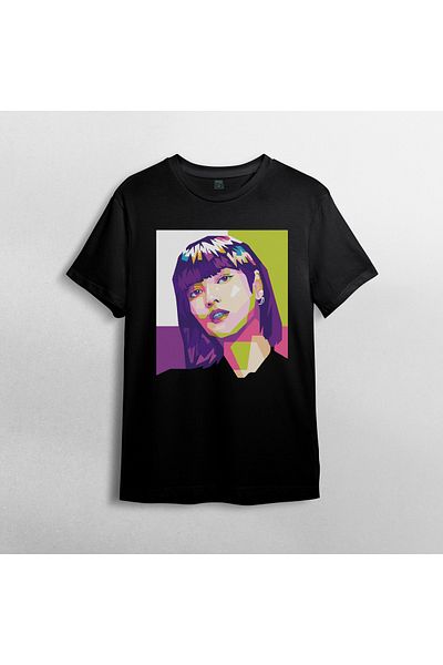 Pixxa Blackpink 100% Cotton Crew Neck T-Shirt Model - 7