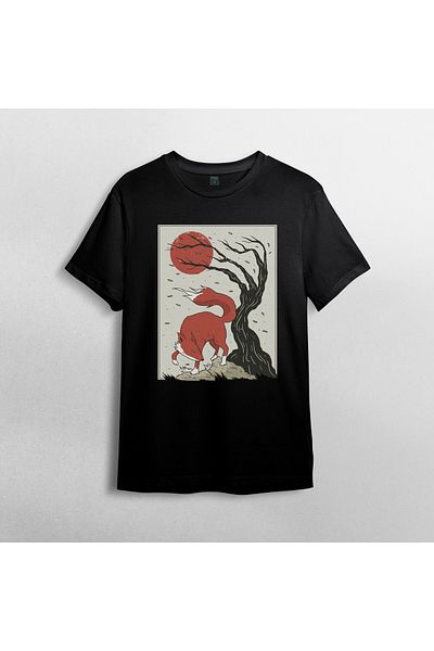 Pixxa Ιαπωνία - Μοντέλο T-Shirt από βαμβακερό λαιμόκοψη Ιαπωνικού πολιτισμού - 1