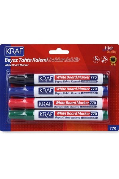 KRAF 4-Piece Whiteboard Pen 770-48680454916793