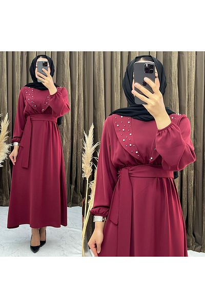 Dm Life Βραδινό φόρεμα Pearl Crepe Hijab