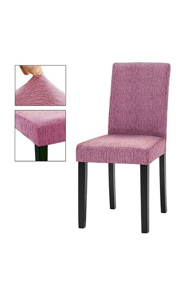 Eldost Ticaret Κάλυμμα καρέκλας Eldost Jacquard Μοτίβο ράβδου Κάλυμμα καρέκλας υψηλής ελαστικότητας (1 τεμάχιο)