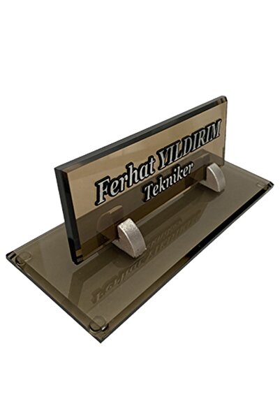 MERTKRİSTAL Masa Isimlik Büro Ofis Makam  M532