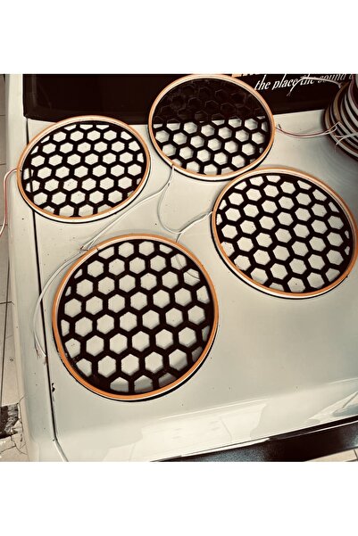 Led 20 Cm Midrange Kasnak Amber Hoparlör Kapağı